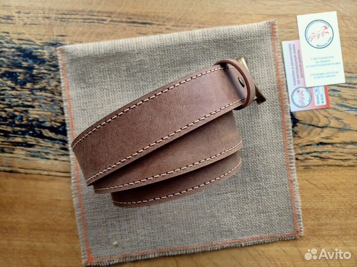 Ремни кожаные ручной работы шьём на заказ