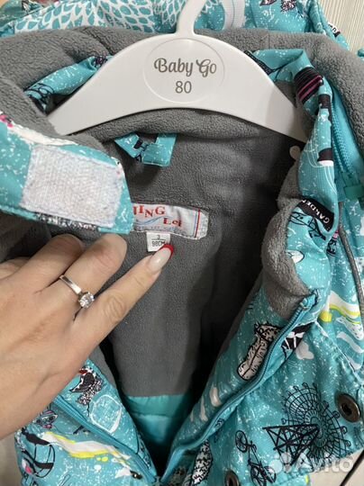 Зимний комбинезон для девочки 98