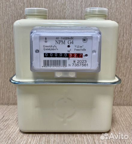 Газовый счетчик npm g4