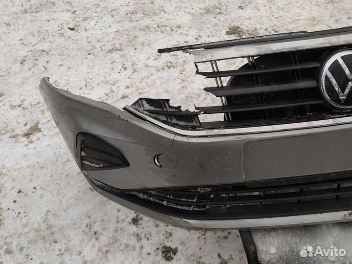 Передний бампер volkswagen polo 6 2020-2021