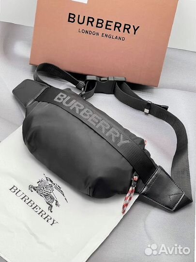 Барсетка Burberry — натуральная кожа, люкс