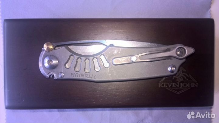 Нож Ti lock от Kevin John. S30vn, титан