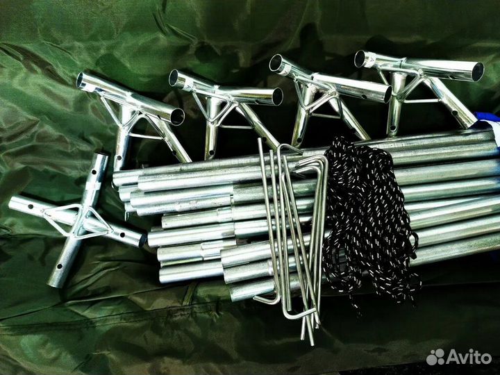 Шатёр туристический 320х320х235 см каркас металл
