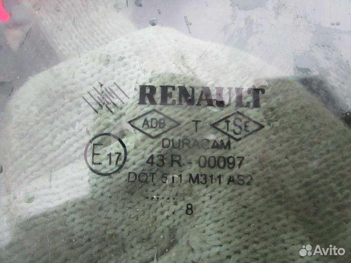 Стекло заднее правое Renault Megane 2
