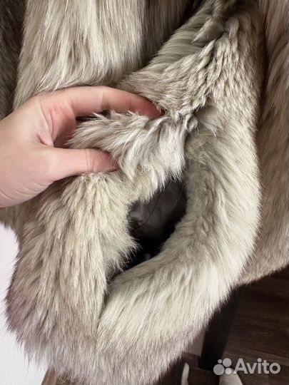 Полушубок песец винтаж