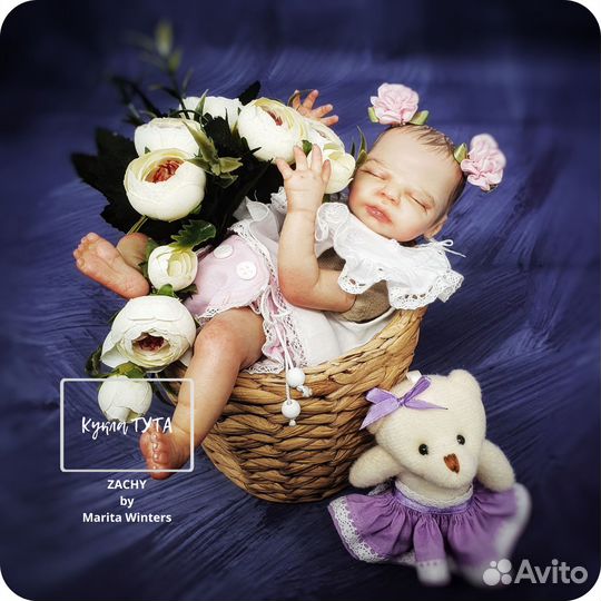 Кукла Реборн Мини реборн Новая Ручная работа 23 см