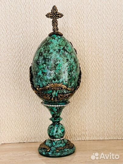 Яйцо пасхальное ручной работы 23 см Пасха