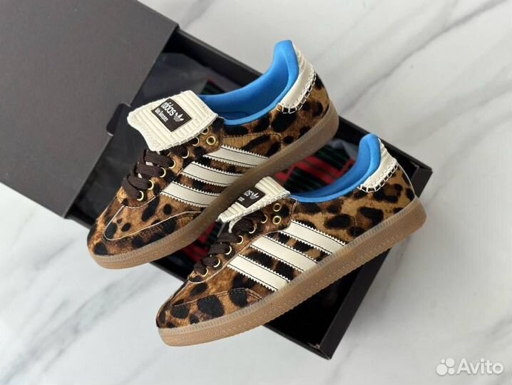 Adidas x Wales Bonner Samba Pony Leo Brown