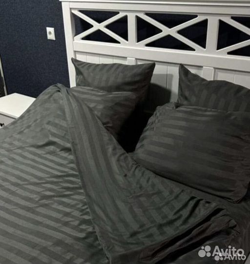 Новое Постельное белье страйп сатин как в отеле