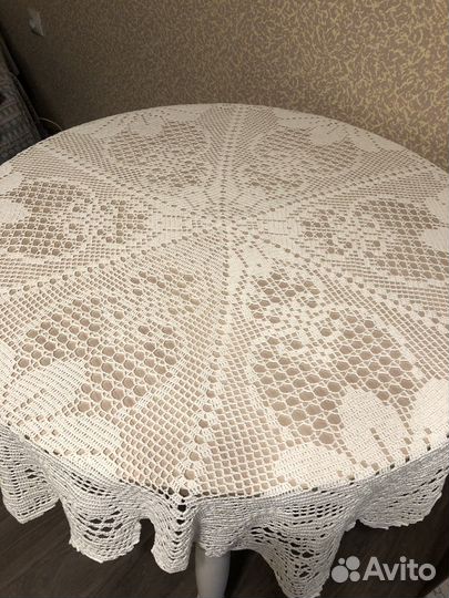 Скатерть крючком ручной работы