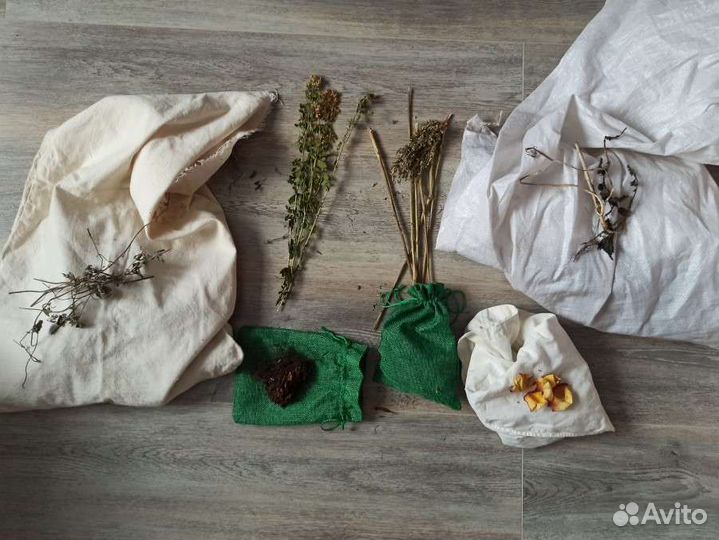 Травы (лекарственные, для чая, для бани)