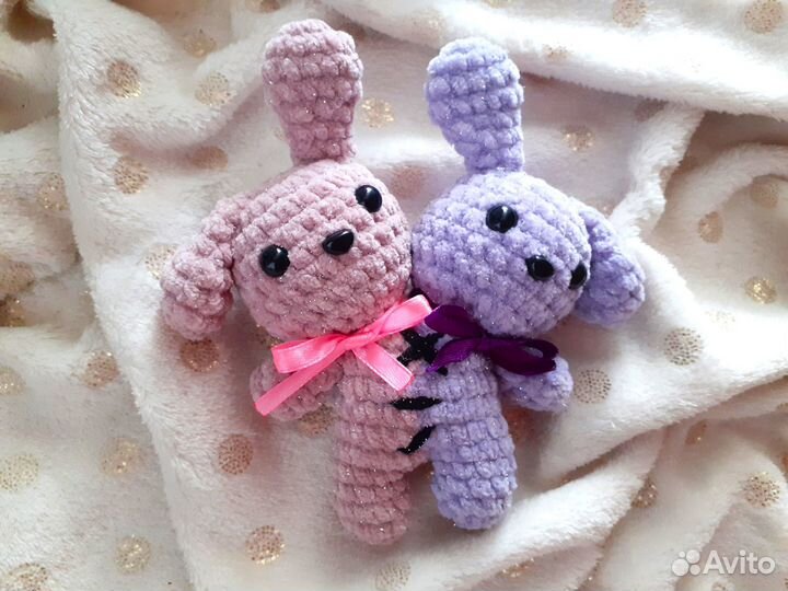 Милый зайка-мутант с блестяшками