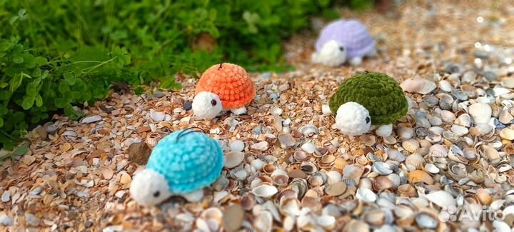 Черепашки. Игрушки вязаные крючком