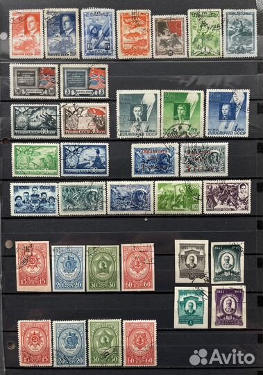 Почтовые марки, гашеные, СССР, 1940-е гг. П001