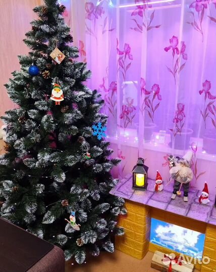 Елка искусственная Кармен серебро 1,8-2м