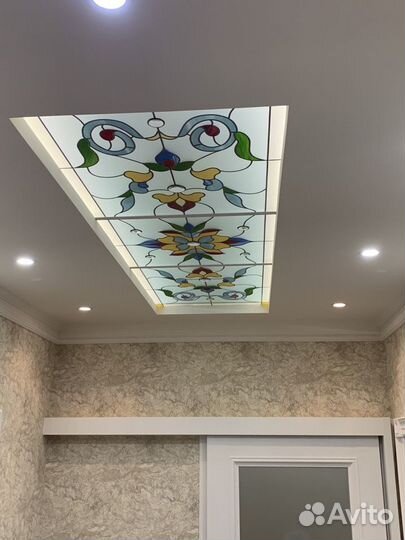 Изготовление витражей в метало-пленочной технике