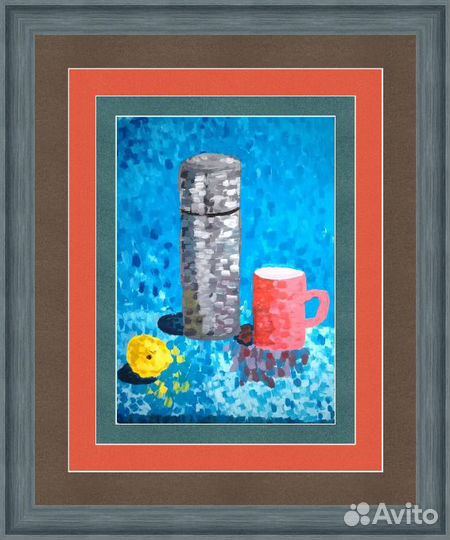 Картина, гуашь, автор А. Новикова