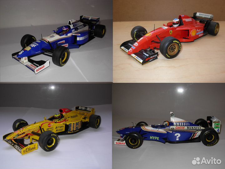 1/18 Формула-1 F1 McLaren Ferrari Williams и др