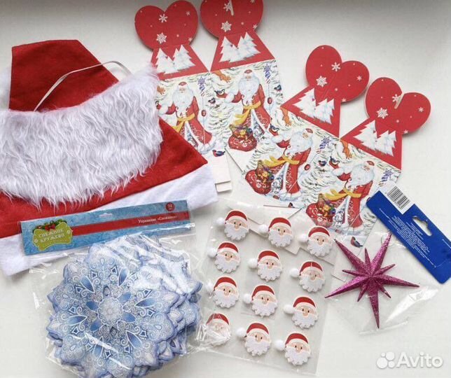 Новогодний декор дома пакетом