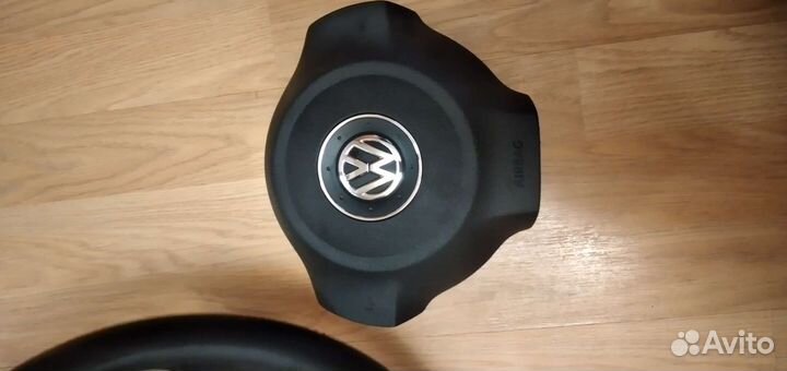 Кожаный руль volkswagen golf6