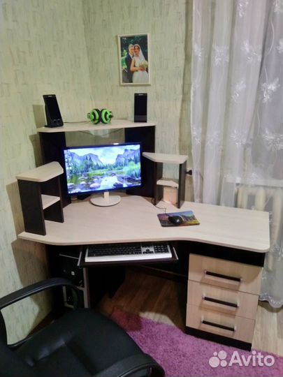 Стол компьютерный каспер Венге/Лоредо