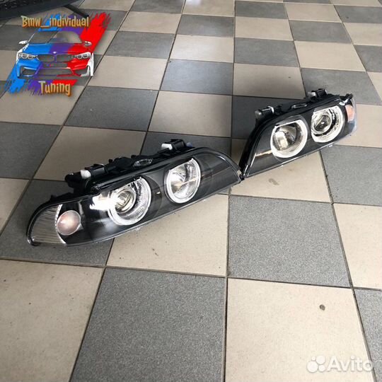 Фары BMW E39 тайвань ангнльские глазки