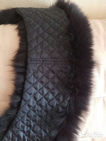 Меховой воротник песец