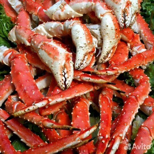 Крабы дальневосточные и морепродукты