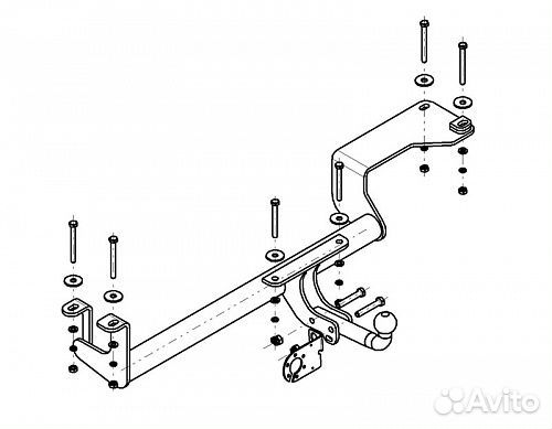 Фаркоп Волга 2410, 31029, 3110, 31105 1986-2009 у