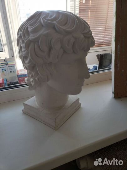 Бюст гипсовая голова Антиноя