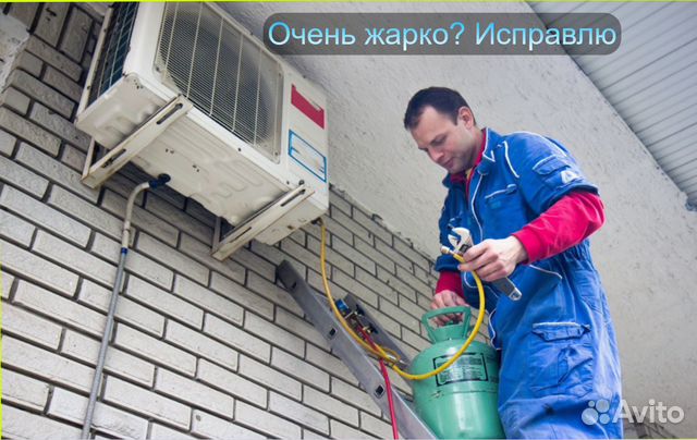 Чистка сплит систем, ремонт сплит систем заправка
