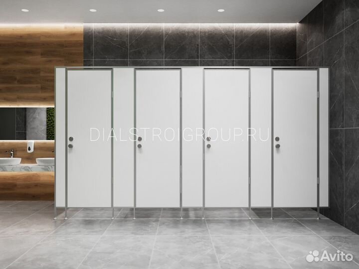 Сантехнические, душевые, туалетные перегородки