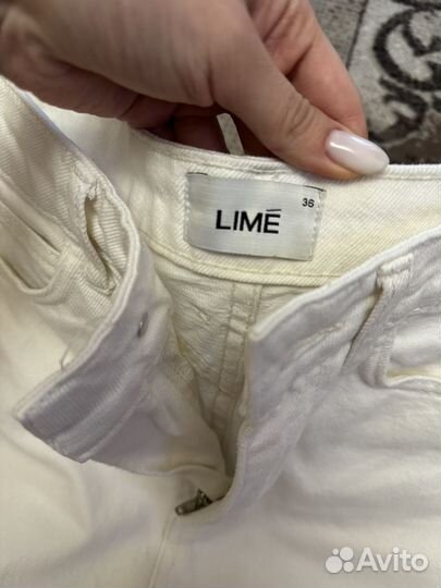 Джинсы белые lime