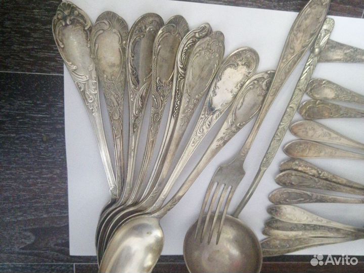Мельхиоровые столовые приборы СССР