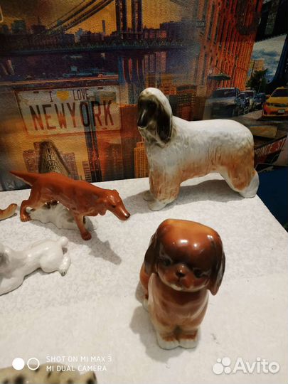 Фарфоровые статуэтки собак лфз