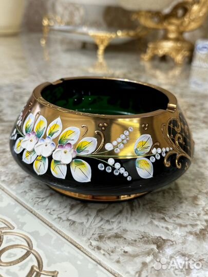 Пепельница рококо богемия (Чехия)