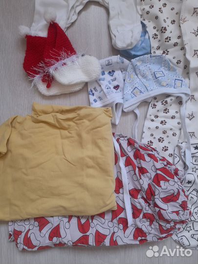 Детские вещи пакетом, 0-6 мес