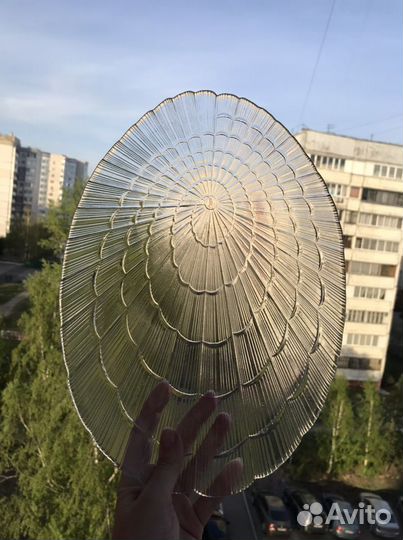 Новые Тарелки 7 шт стекло прозрачные посуда