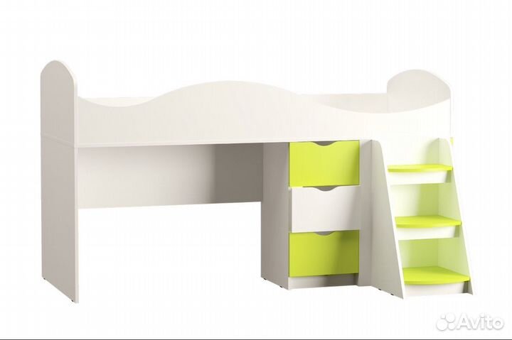 Детская кровать чердак со столом
