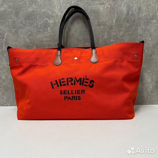 Сумка Hermes хлопок