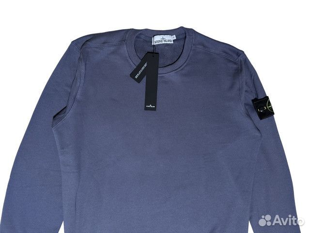 Свитшот Stone Island синий размер L/XL