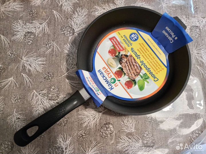 Сковорода гриль чугунная 28см новая