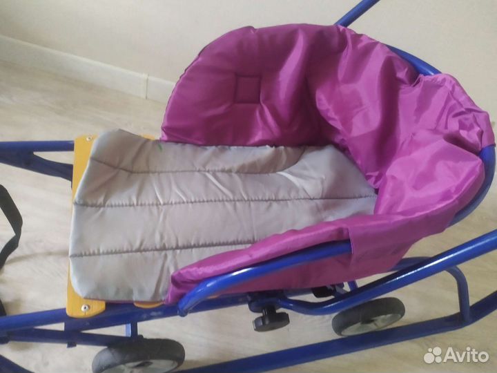 Санки на колёсах санимобиль