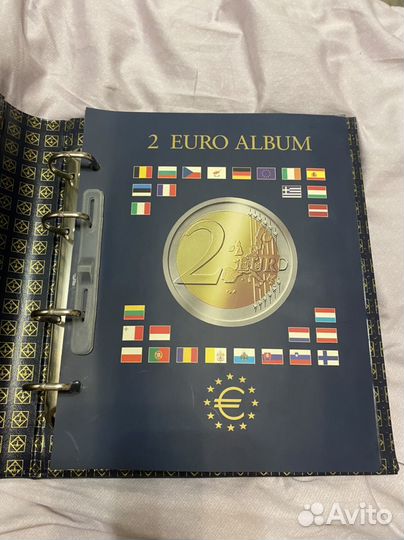 Альбом для монет юбилейных 2 евро