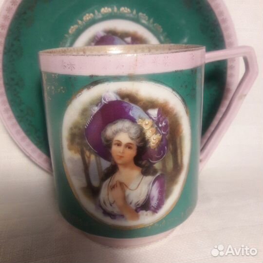 Кофейная пара Кузнецова,дореволюционная