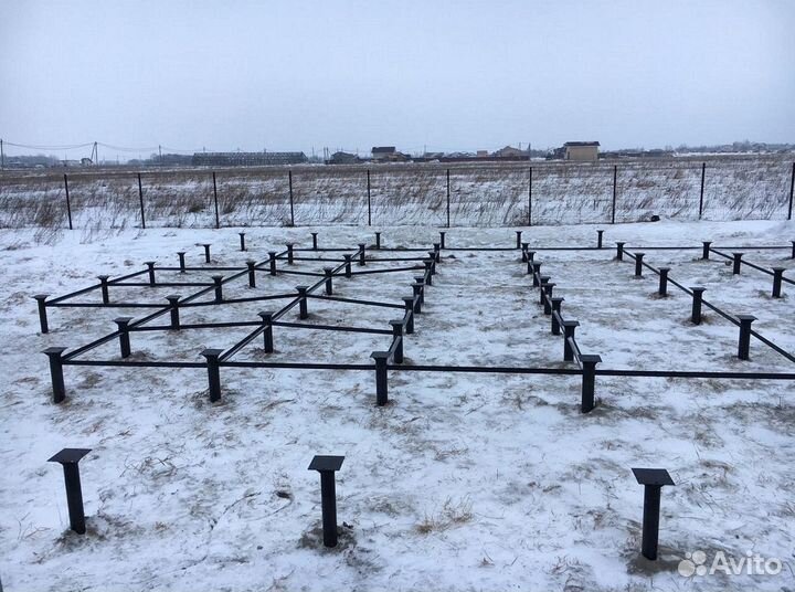 Винтовые сваи / монтаж