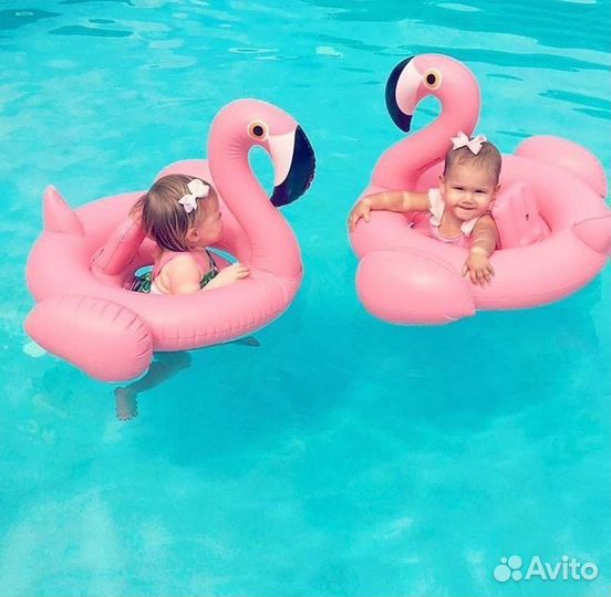 Надувной круг для плавания фламинго/ ананас