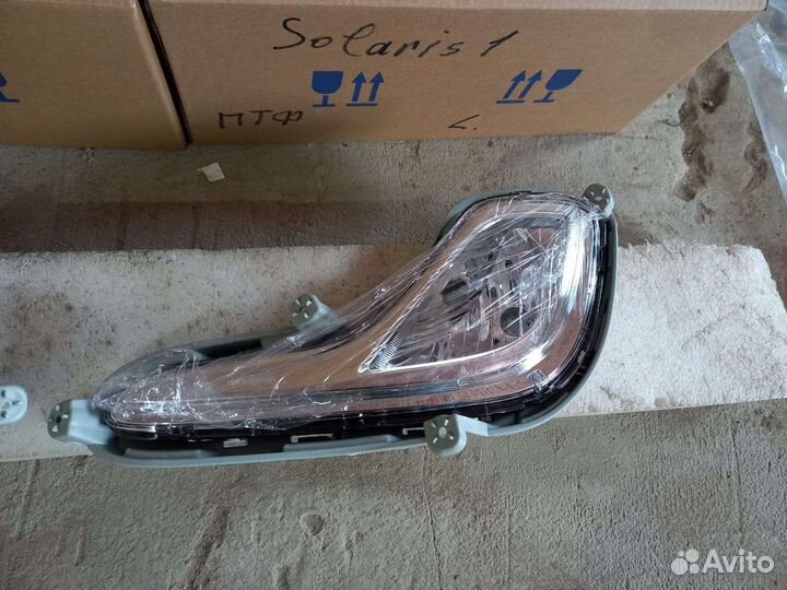 Hyundai solaris 1 противотуманная фара передний