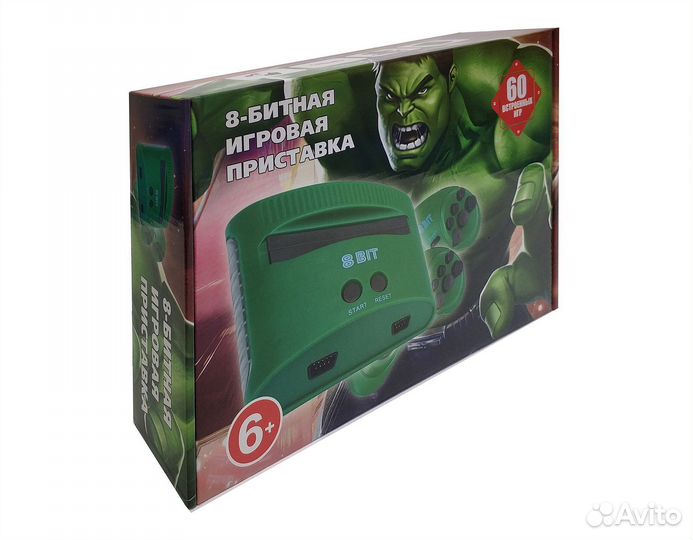 Dendy игровая приставка 8-битная Халк 60 игр