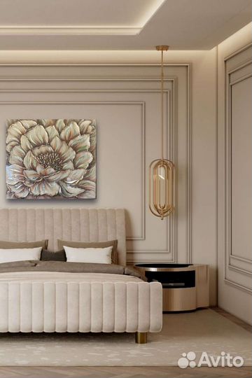 Фламинго зеркальная картина